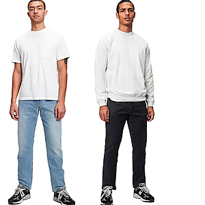 Gap.com Men's Everyday Jeans (Black: Straight or Slim, Light Wash: Straight) $12.85 | Modern Khakis (Straight, Slim - select colors) $15.50 + Store Pickup / FS from $33.75+
