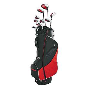 Wilson Ultra Men's Complete Right Handed Golf Club Set w/ Stand Bag (Red/Black) $149.99 w/ Free Shipping