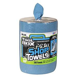 200-Count Sellars Toolbox Blue Shop Towels, Big Grip Bucket Refill $7.48 or $4.48 w/ eBay coupon + Free Shipping