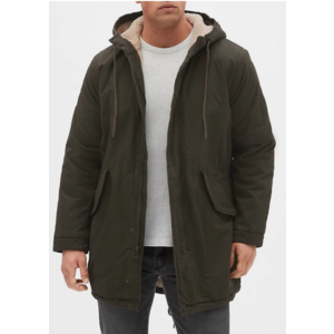 Gap Factory: Men's Sherpa-Lined Fishtail Parka $31.87 | add filler From $39.65 shipped