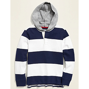 Old Navy Extra 40% Off Clearance: Boys' Hooded Rugby or Sherpa Vest $6 & More + Free Store Pickup