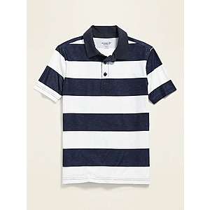 Old Navy Boys' Moisture-Wicking Polos (Long- or Short-Sleeve): 2 for $8 + Free Curbside Pickup or 8 for $32 ($4 each) shipped