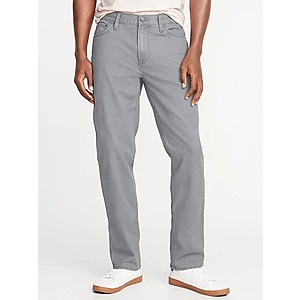 Old Navy: Men's Straight Five-Pocket Twill Pants $10.50 | Cardholders: Women's Mid-Rise Super Skinny Jeans $10 + Free Curbside Pickup / FS w/ Silver, Luxe