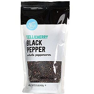 16-Oz Happy Belly Tellicherry Black Pepper (Whole Peppercorns) $7.20 w/ Subscribe & Save