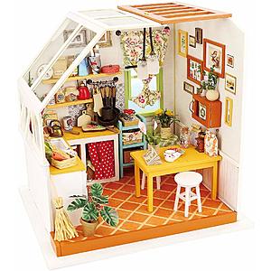 ROBOTIME Miniature Dollhouse Decoration Kit (Jason's Kitchen) $12 + Free Shipping