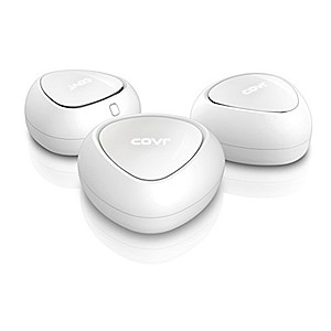 D-Link COVR Whole Home WiFi Mesh System Dual Band, 3-Pack (Coverage up to 5000 square feet), Router Replacement for Best Wireless Internet Coverage (COVR-C1203-US) - Amazon $127.74