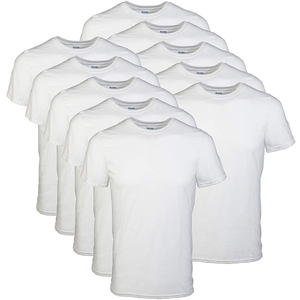 12-Pack Gildan Men's Crew T-Shirts (White) $18