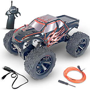 $10 LumiTEK™ R/C - Neon Giant Truck - Customizable LED Piping- 2.4 GHz 1:10 Scale Remote Control at Walmart