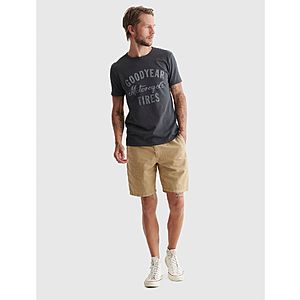 Lucky Brand Men's Shorts: Linen or Printed Flat Front, Cargo $15 Each & More + Free S&H