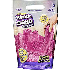 2-Lb Kinetic Sand Moldable Sensory Play Sand: Blue $4.35, Shimmer Crystal Pink $4.15