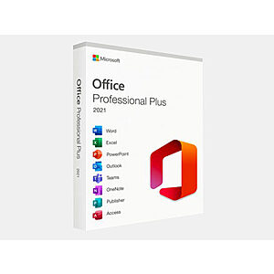 Microsoft Office Professional Plus 2021 Lifetime License (Windows Download) $50 & More