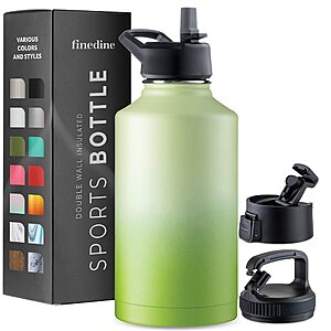 64oz FineDine Triple Insulated Stainless Steel Water Bottle (various colors) $15 + Free S&H w/ Amazon Prime