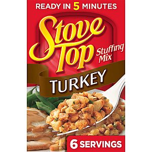 6-Oz Stove Top Turkey Stuffing Mix $1