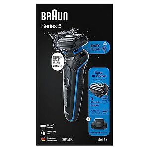 Braun 5Series Easy Clean Electric Razor for Men w/ Precision Trimmer $33.99 + Free Store Pickup ~ Walgreens