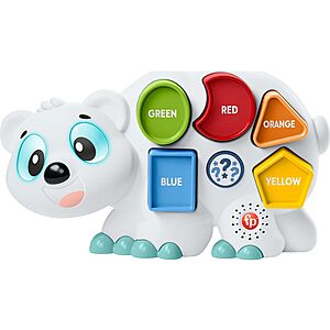 Fisher-Price Linkimals Puzzlin’ Shapes Polar Bear Toddler Learning Toy $7