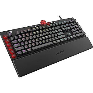 AOC Agon Tournament-Grade RGB Gaming USB 2.0 Type-A Mechanical Keyboard (Cherry MX Blue Switches) $45 + Free Shipping