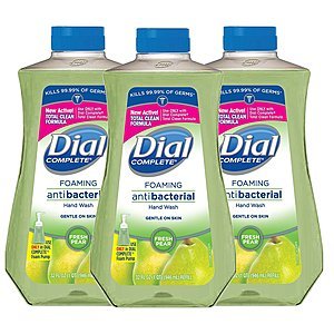 [3 Pack] Dial Complete Antibacterial Foaming Hand Soap Refill, Fresh Pear, 32 Fluid Ounces For $5.70 (or less)