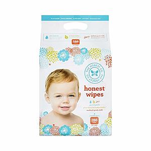 288-Count (1 pkg.) Honest Baby Wipes, Fragrance Free $7.19 AC w/S&S (As low as $5.39 15%) *Possible Prime Exclusive