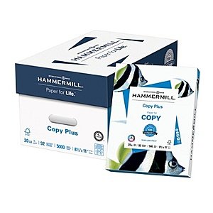 Hammermill® Paper, Copy Plus MP, Letter Size Paper, 20 Lb, 500 Sheets Per Ream, Case Of 10 Reams + Free Store Pickup $23.75