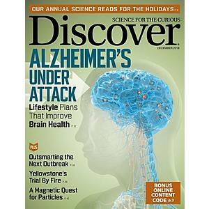 1-Year Discover Magazine Subscription (10 Issues) $7