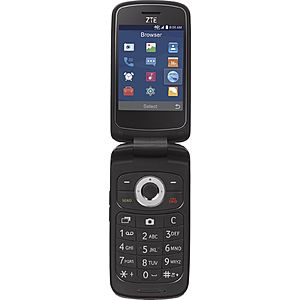 Tracfone ZTE Z233 Flip Prepaid Cellphone (Certified Refurbished) 2 for $10 & More + Free S&H