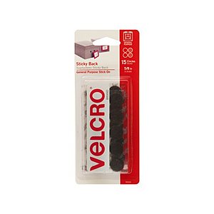 VELCRO Brand Sticky Back Hook & Loop Fasteners: 30-Count 5/8" Coins $2 & More + Free S&H on $35+