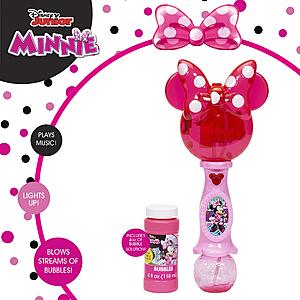 Disney Children's Minnie Mouse Lights & Sound Musical Bubble Wand w/ Bubble Solution $7.80 + Free Shipping w/ Prime or on $25+