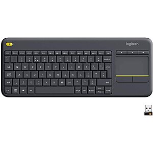 Logitech K400 Plus Wireless Touch Keyboard w/ Built-In Touchpad $18 + Free Shipping