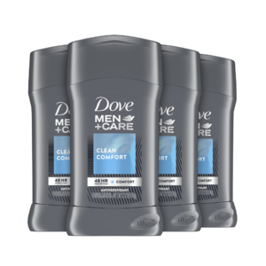 4-Pack 2.7-Oz Dove Men+Care Antiperspirant Deodorant (Clean Comfort) $10.10 w/ S&S + Free Shipping w/ Prime or on orders over $25