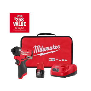 Milwaukee Fuel M12 Impact Driver Kit for only $99! Home Depot