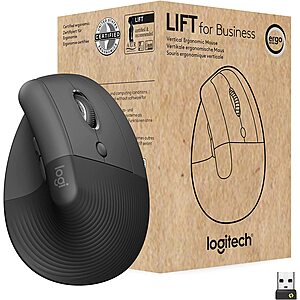 Logitech Lift for Business (Graphite) Mouse $56.99 after coupon