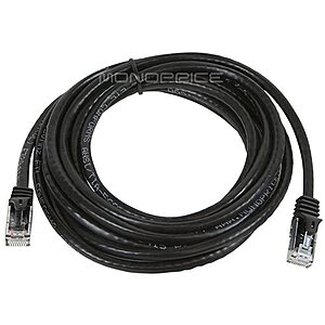 10' Monoprice Flexboot RJ45 Cat6 Ethernet Patch Cable (Black) $2.79 & More - Free Ship w/Prime