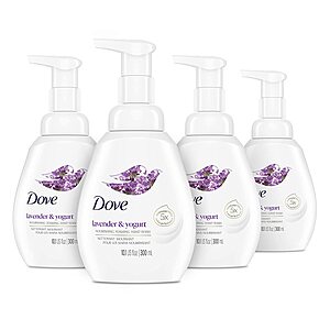 4 Ct. 10.1oz. Dove Nourishing Foaming Hand Wash (Lavender and Yogurt) $10.47 w/s&s