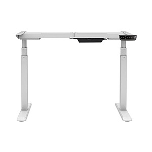 Workstream by Monoprice Sit-Stand Dual-Motor Height Adjustable Table Desk Frame, Electric, White $199.99 + Free Shipping