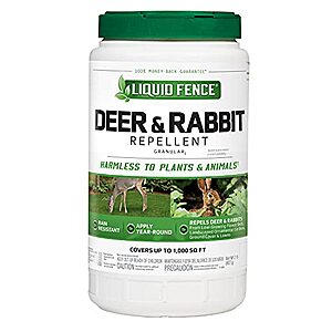 Liquid Fence Deer And Rabbit Repellent Granular 2 Pounds - 2 for $11.77 + Free Ship w/Prime