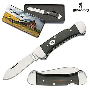 Browning Pocket Knives: Vintage Whitetail Folding Knife w/ Gift Tin $7.20 & More + Free S/H $25+