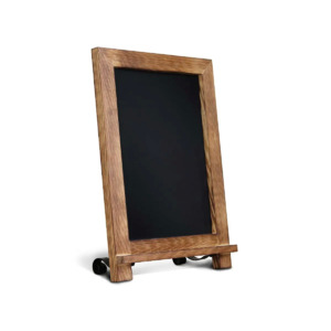 9.5” x 14” Rustic Torched Wood Tabletop Chalkboard with Legs/Vintage $5.66 + Free Shipping