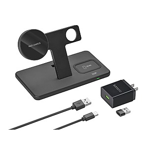 Monoprice Magsafe 3-in-1 Wireless Charging Stand w/ QC3.0 Wall Charger $18 + Free Shipping