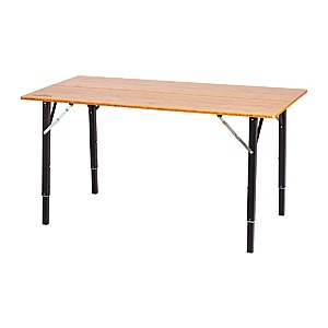47.2" Pure Outdoor Bamboo Folding Table with Aluminum Legs (Adjustable Height) $36.39 + Free Ship