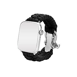 Monoprice Apple Watch Paracord Survival Bracelet,Stainless Steel Clasp (42mm, 44mm) $9.62 + Free Shipping w/ Prime or on $25+