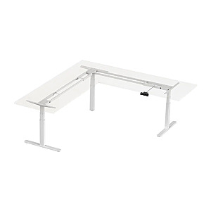 Monoprice WorkstreamTriple-Motor Height-Adjustable Sit-Stand L-Shaped Corner Desk Frame (White) $210 + Free Shipping