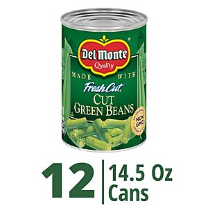 12-Pack 14.5-Oz Del Monte Fresh Cut Blue Lake Canned Green Beans $8.88 w/s&s + Free Ship w/Prime or on orders $35+