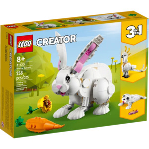 258-Piece LEGO Creator 3-in-1 White Rabbit Building Toy $16