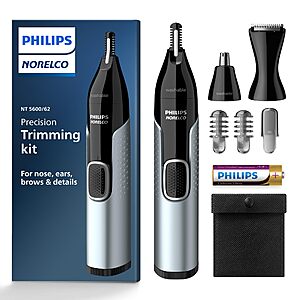 Philips Norelco Nose Trimmer 5000 for Nose, Ears, Eyebrows Trimming Kit $16.96 + Free Shipping w/ Prime or on $35+