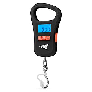 Prime Members: KastKing Fish Scale, ToughTide USB Charging Fishing Scale, 65lb Capacity (Black or Orange) $6.44 + Free Shipping