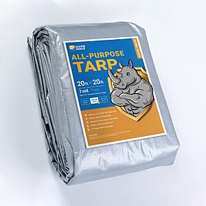 20x20 ft. GUARD SHIELD Silver Tarp Waterproof Medium Duty All Purpose Poly Tarps Cover 7mil $21.49 + Free Shipping w/ Prime or on $35+