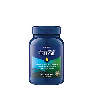 GNC Vitamins, Minerals and Supplements Sale 3 for $21.24 Plus $4 PayPal Credit via Slickdeals rebate ($17.24 AR) + Free S&H w/ Subscription