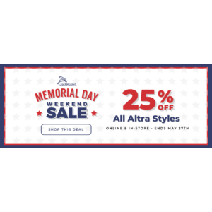 JackRabbit Memorial Day Sale 2019 - Altra Running 25% off all styles Men's from $59.98 & Much MORE + Free Shipping