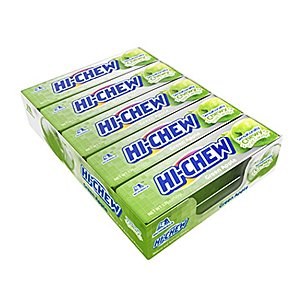 10-Pack 1.76oz Hi-Chew Sensationally Chewy Japanese Fruit Candy (Green Apple) $5