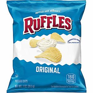 40-Ct 1oz Ruffles Potato Chips: Cheddar Sour Cream $12, Original $10.30 w/ S&S + Free S/H